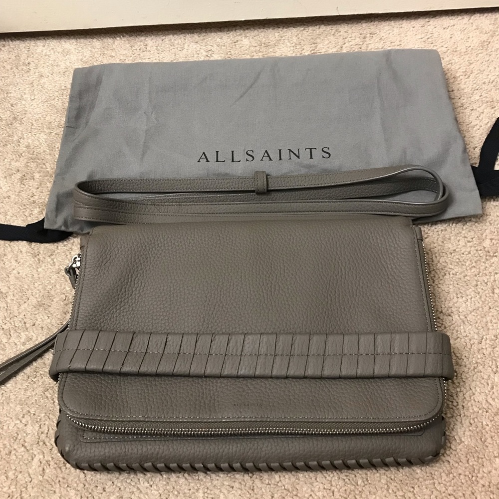 Unused All Saints clutch/messenger bag